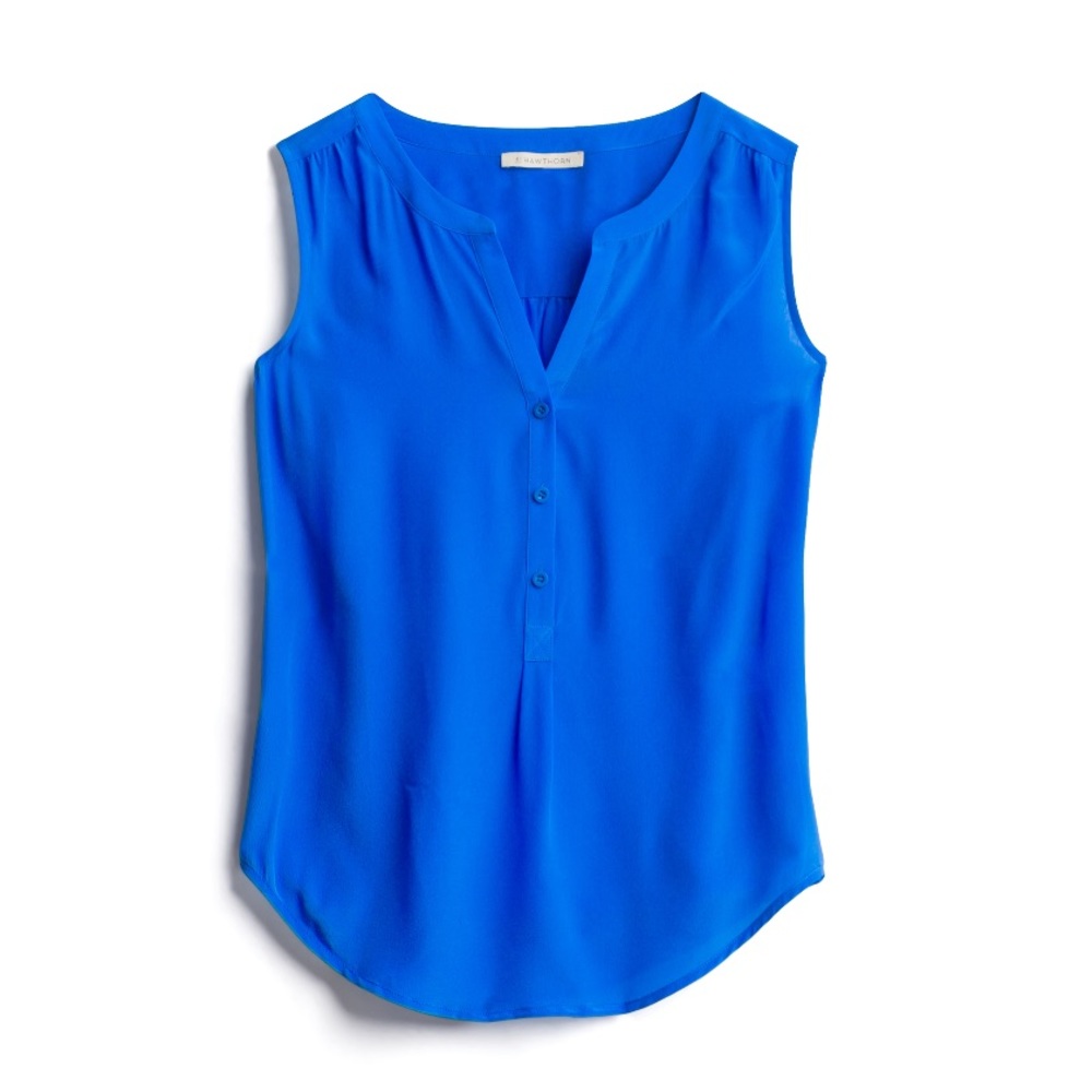 41 Hawthorn Ava Silk Henley Blouse
